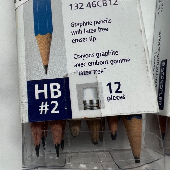 Staedtler Norica 132 46CB12 HB #2 Pre Sharpened Pencils 3 Sets of 12 Graphite - Picture 4 of 9